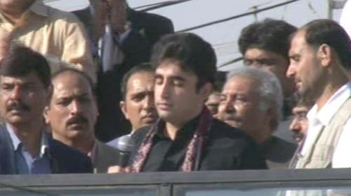 Bilawal leads rally in Badin, responds to uncle Imran as well