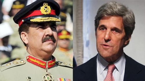 Kerry, Gen Raheel discuss Pak-US ties, regional security