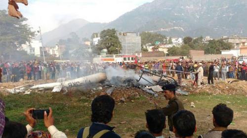 Seven dead in helicopter crash in Indian Occupied Kashmir