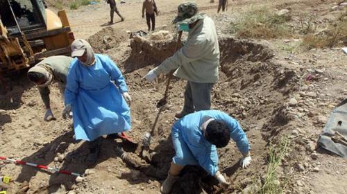 Bomb-rigged mass grave of Daesh victims found in Iraq