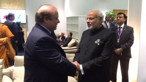 Sharif, Modi meet at COP21 climate summit in Paris