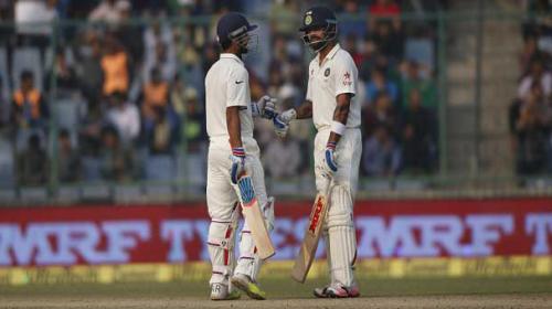 Kohli, Rahane rebuild India innings in fourth Test