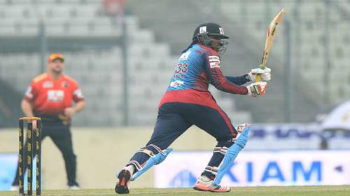 Gayle special helps Barisal cruise home in style