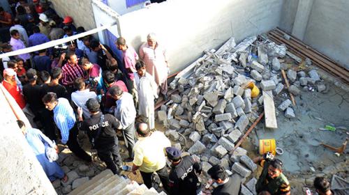 At least 18 children injured in Karachi seminary roof collapse