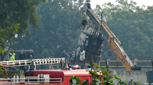 Plane carrying Indian military personnel crashes in Delhi; 10 killed