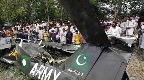 Army aviation’s training jet crashes in Gujranwala; two pilots martyred