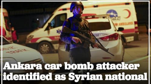Turkish newspaper identifies Ankara car bomb attacker as Syrian national