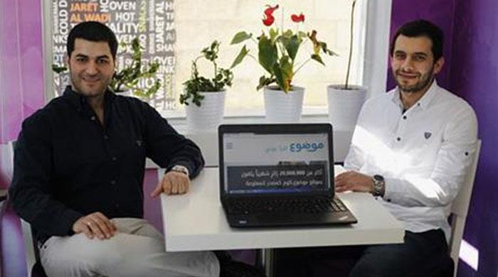 Website launched by Jordan duo in a cafe now No. 1 in Arabic