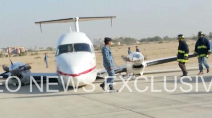 Pilot among three injured as chartered plane crash lands in Karachi