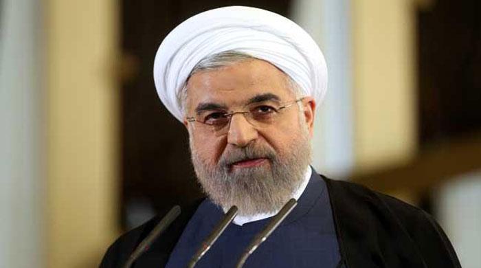 Iranian President Rouhani arrives in Islamabad 
