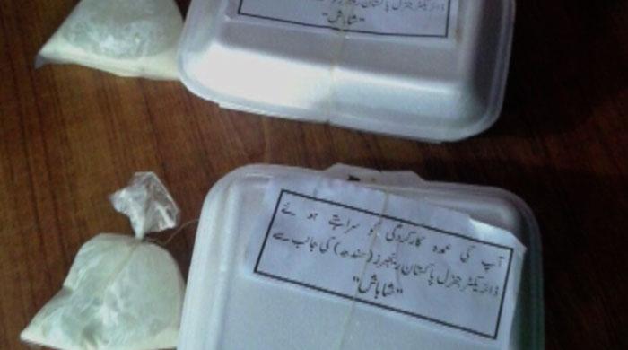 For officers guarding Karachi by-polls, DG Rangers sends thank you notes on Biryani boxes