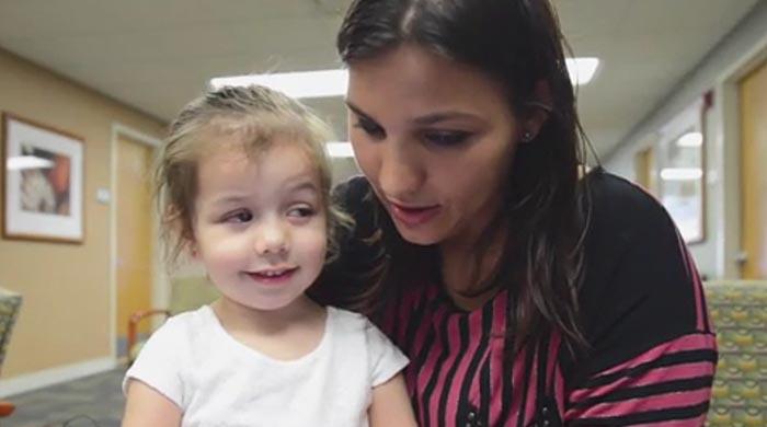 Internet helps blind toddler see for the first time