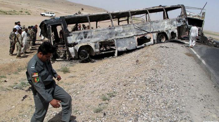 Around 50 killed in Afghanistan in bus crash with fuel tanker