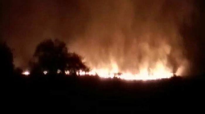 Huge fire breaks out in Indian arms depot, 17 feared dead