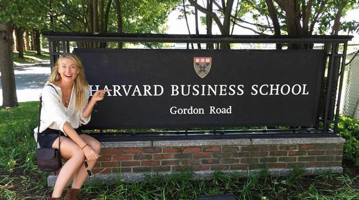 Banned Sharapova enrolls in a business programme at Harvard