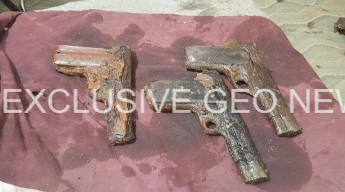 Police recover weapons concealed underground in Karachi’s Azizabad