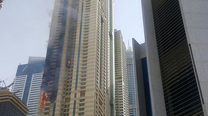 Fire at Dubai Marina skyscraper put out, no injuries reported