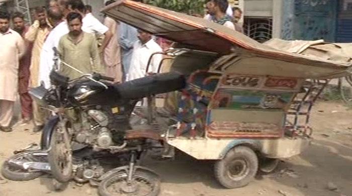 Four die as dumper truck hits vehicles in Lahore