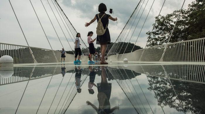World's longest glass bottom bridge opens in China