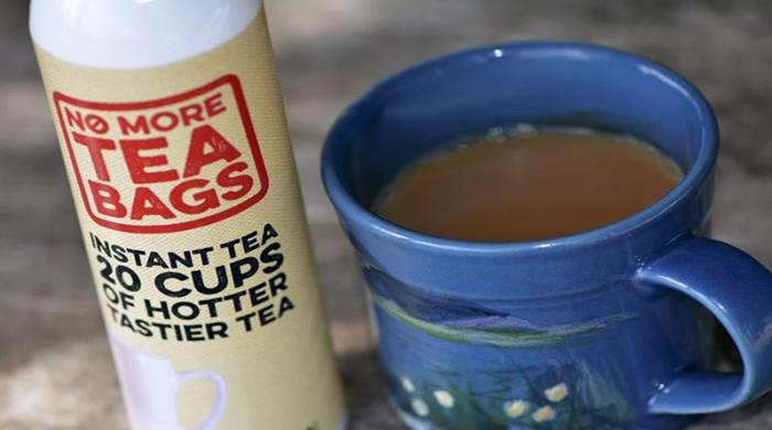 Tea from a spray can promises end to soggy bags
