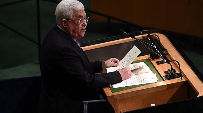 Israel destroying two-state solution hopes: Abbas to UN