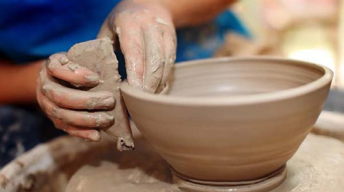 Traditional pottery making classes in full swing at Lok Virsa