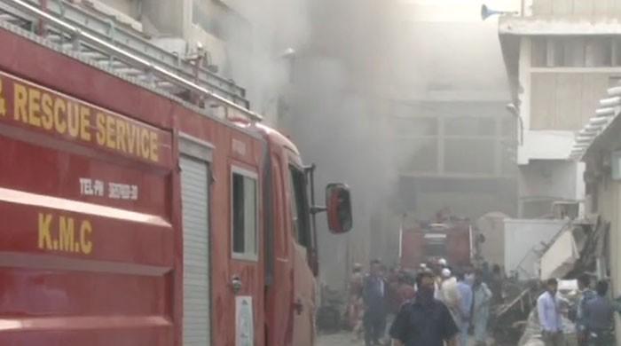 Fire erupts at factory in Karachi’s FB industrial area