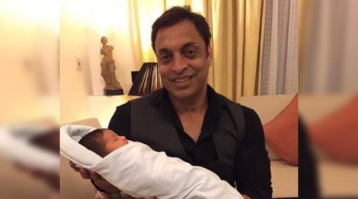 Shoaib Akhtar and wife welcome a baby boy into the world