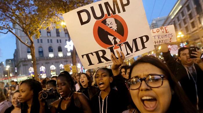 Donald Trump calls protests ‘very unfair’