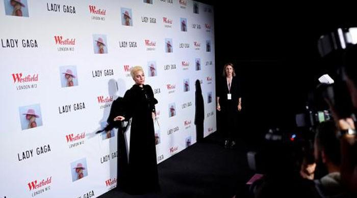 Lady Gaga performs on London rooftop to promote new album