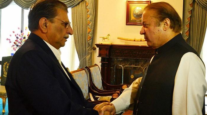 Prime Minister Azad Jammu and Kashmir calls on PM Nawaz Sharif