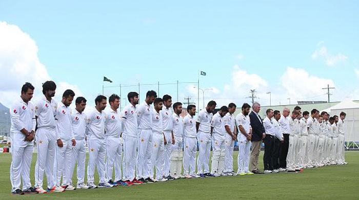 Pakistan cricket team observes silence in memory of PIA crash victims