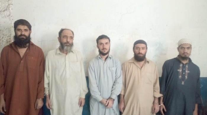 Police arrest five banned outfit men in Karachi