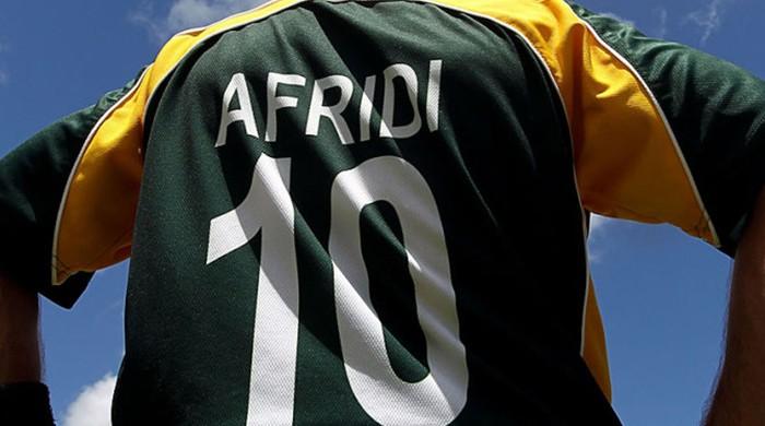 afridi jersey number