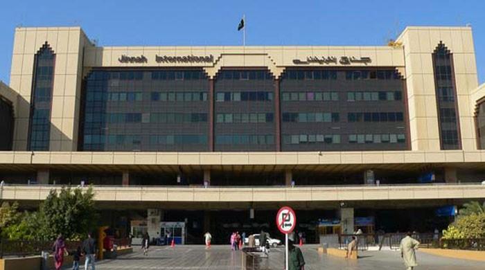 Aircraft tyre bursts during landing at Karachi airport