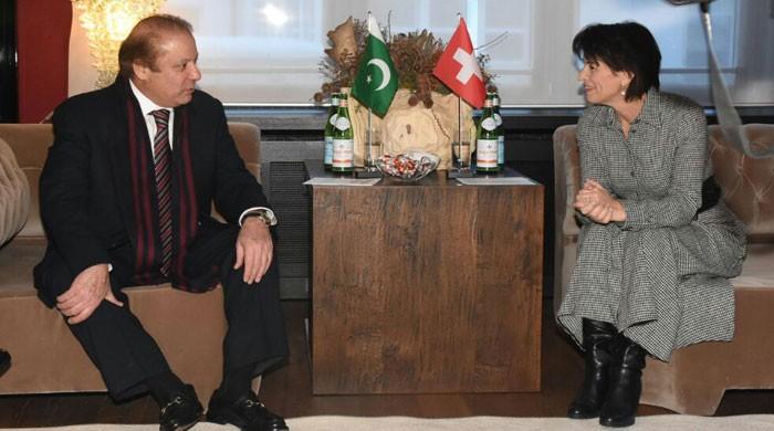 PM Nawaz meets Swiss President in Davos