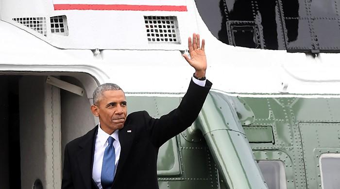 Former president Obama leaves Washington for California vacation