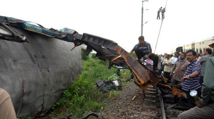 India blames Pakistan for four train accidents