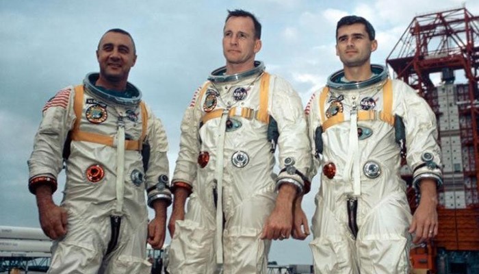 NASA unveils spaceship hatch 50 years after fatal Apollo 1 fire