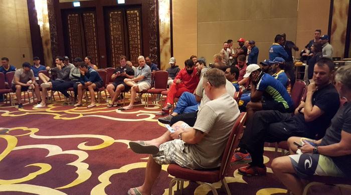 PSL officials brief overseas players on security for Lahore final