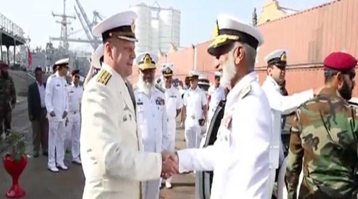 Chief of naval staff visits Russian, Turkish, Indonesian warships