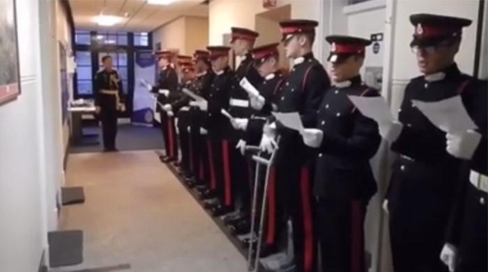 Watch this adorable video of British cadets singing Pakistani national anthem