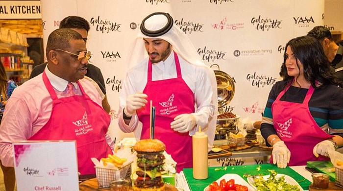 Seven-layered cheeseburger prepared by a member of the Qatari royal family sells for $10,000