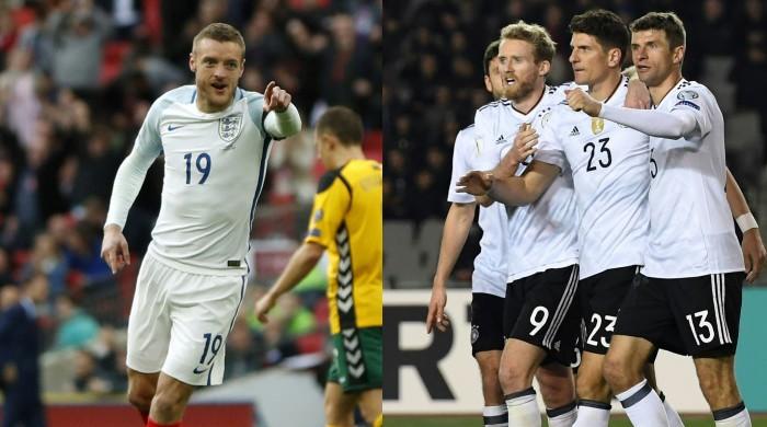 England, Germany stay on course for Russia