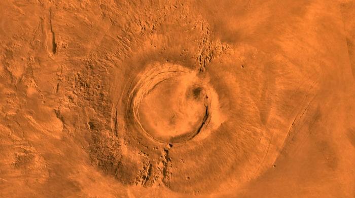 Volcano on Mars, dinosaurs on Earth became extinct at same time