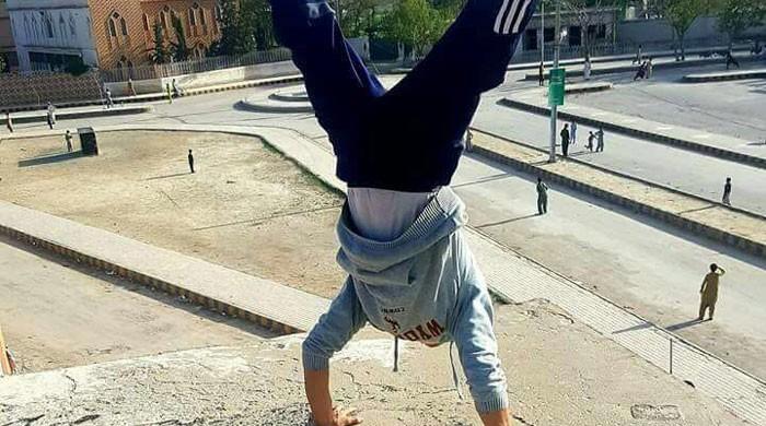 Parkour reaches Quetta all the way from Europe