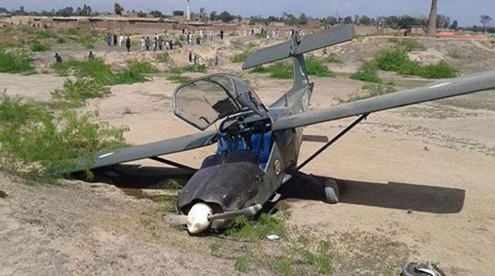 Trainer aircraft crash lands in Peshawar
