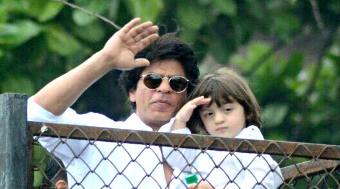 AbRam Khan spotted flaunting a tattoo with Shah Rukh Khan at IPL