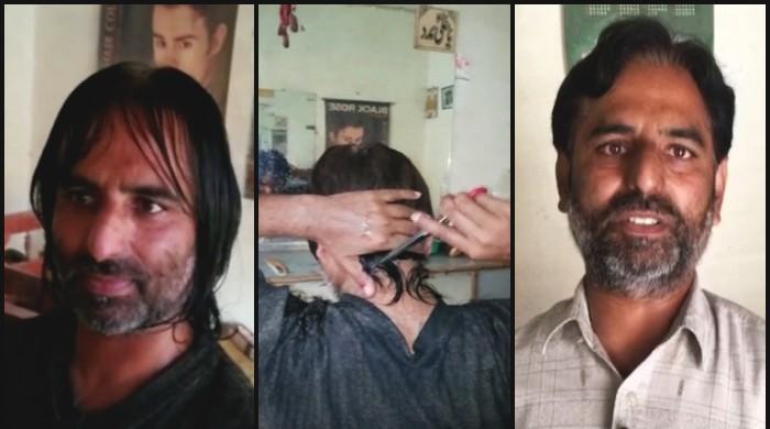 Unbearable heat forces Sukkur barber to take matters into his hands