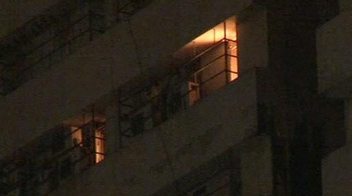 Fire doused after Karachi building ablaze for third time